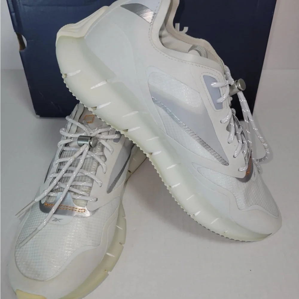 Reebok Zig Kinetica Horizon true grey white Fw6284 B-grade Running Women shoes - Picture 2 of 6